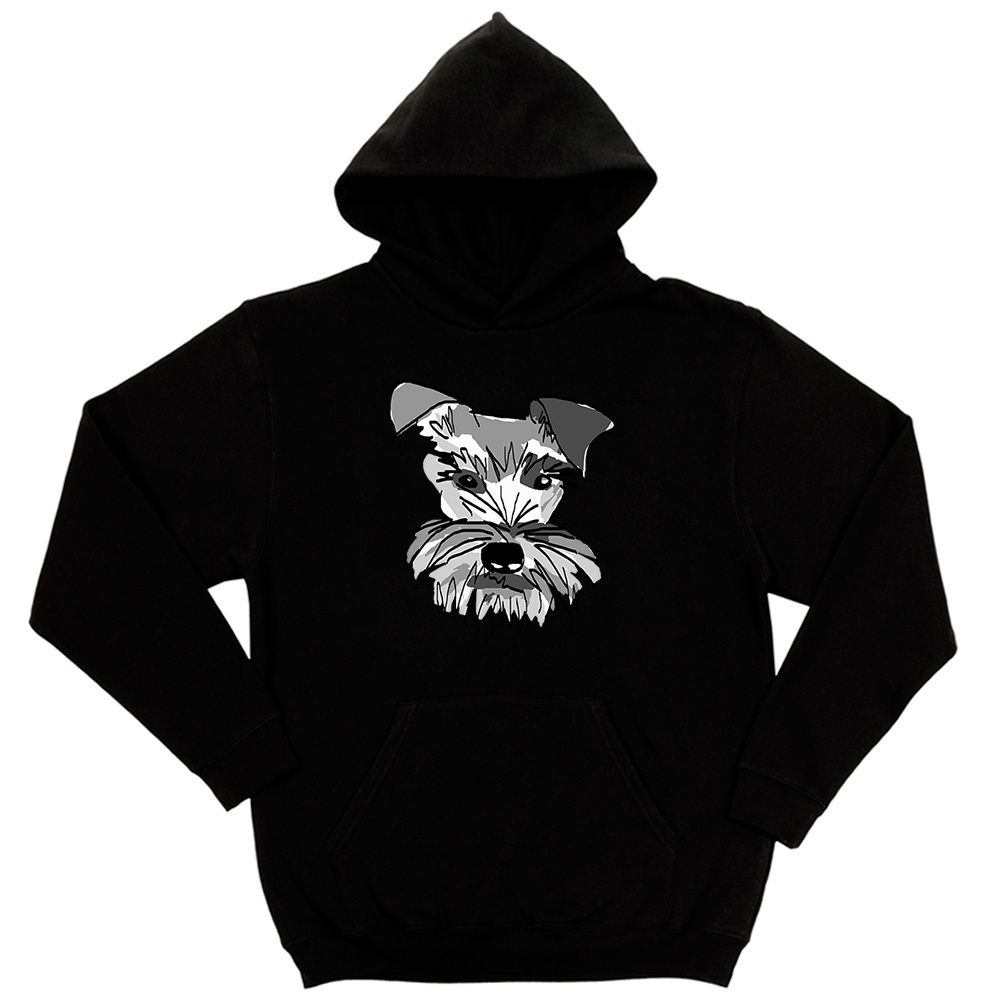 Толстовка "Шнауцер - рисунок"