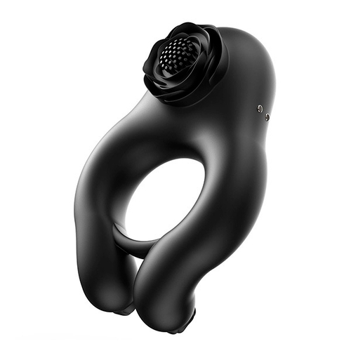 Черное эрекционное кольцо 4,2см с пультом ДУ BeYourLover Abe BJ558A
