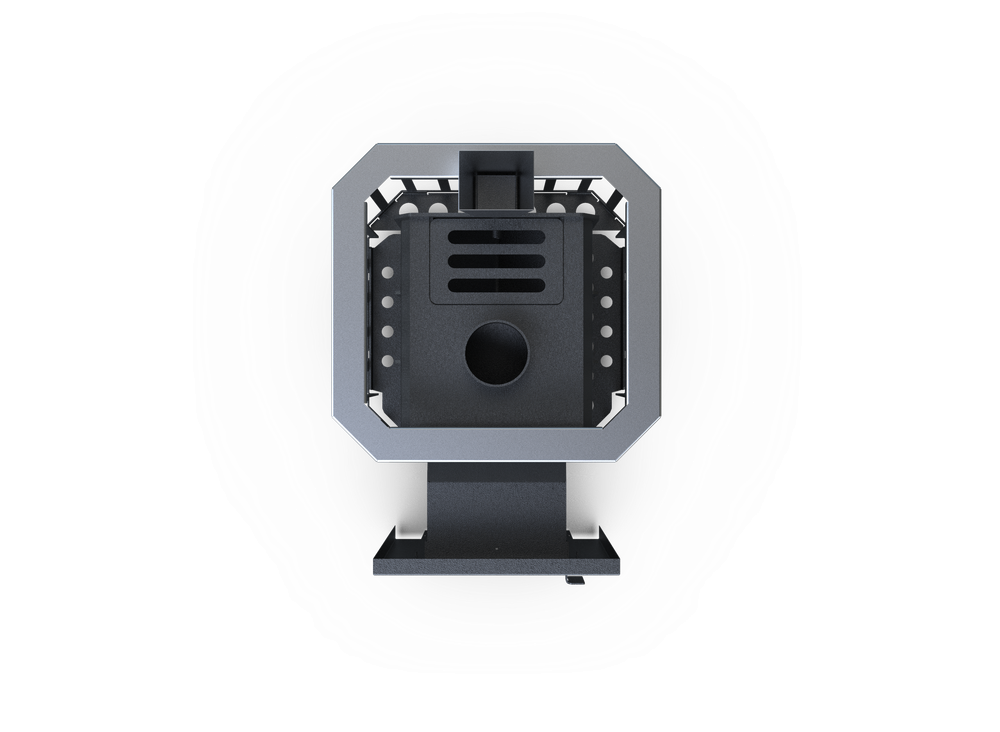 Банная печь Душа- 15 Сетка Высечка Закрытая Каменка стекло 8мм