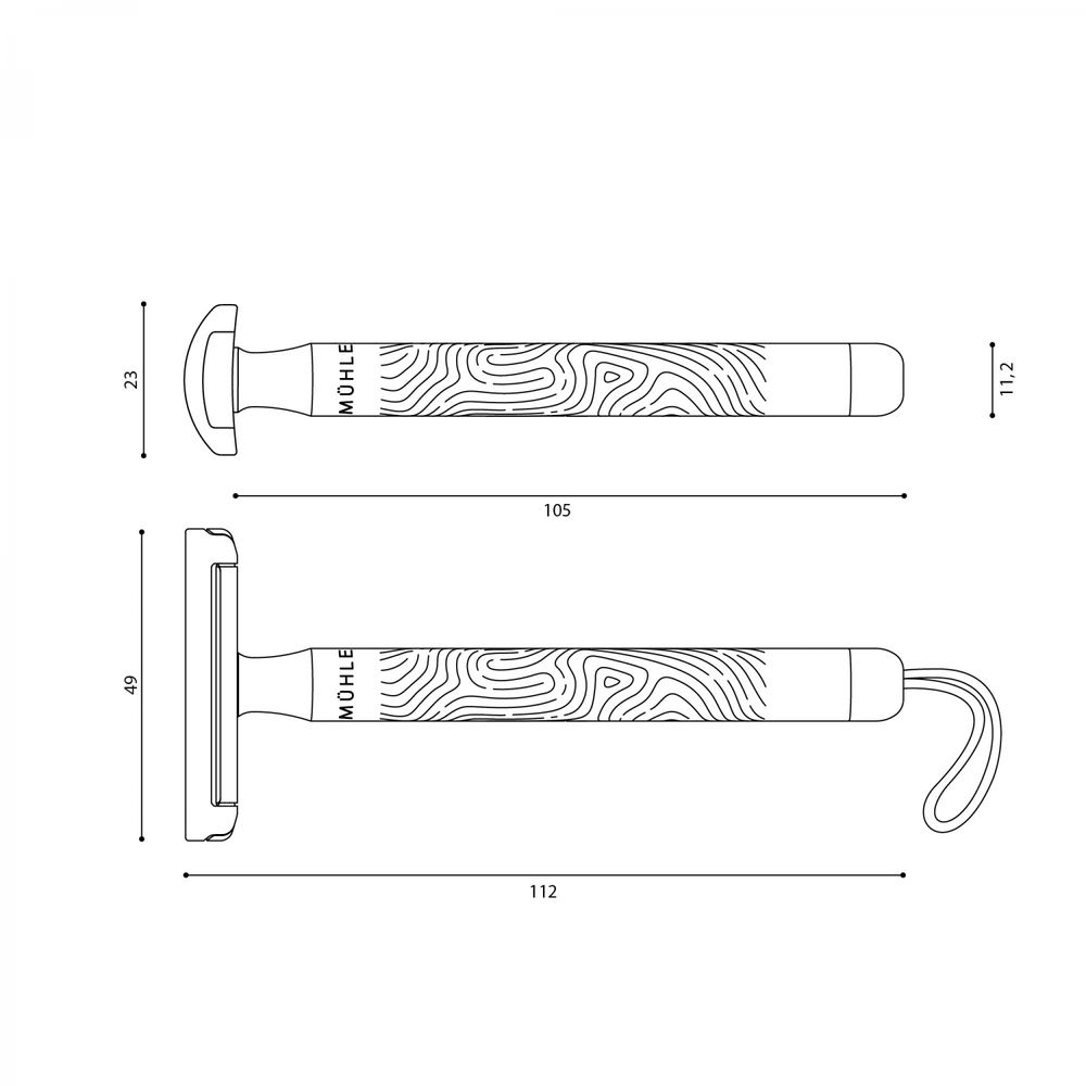 Т-образная бритва Muehle Companion (R COM 01)