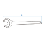 KING TONY (10F0-60P) Ключ рожковый силовой 60 мм