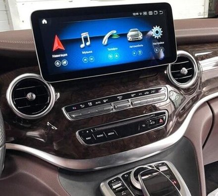 Магнитола для Mercedes-Benz V W447 2014-2019 NTG 5.0/5.1 - Radiola RDL-7715 монитор 12.3" на Android 13, 8+128Гб, CarPlay, 4G SIM-слот