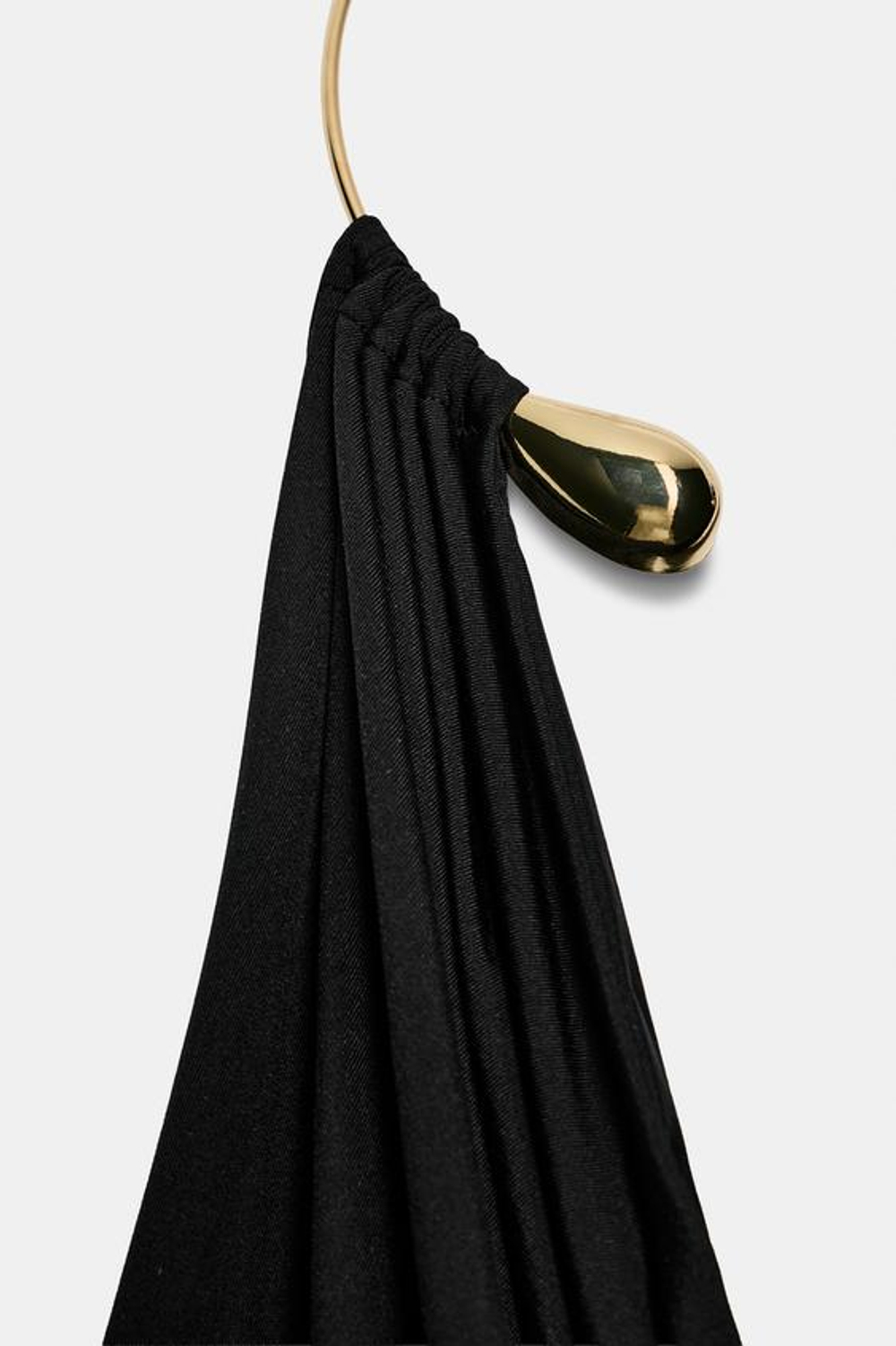 ZARA ТОП ИЗ ПОЛИАМИДА С ЧОКЕРОМ, ЧЕРНЫЙ