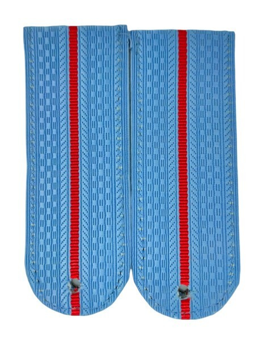 Погоны серо-голубые без канта 1 красный просвет (на рубашку)