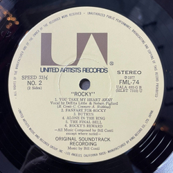 Винтажная виниловая пластинка LP Bill Conti Rocky Motion Picture Score (Japan 1977) (No Obi) Going The Distance