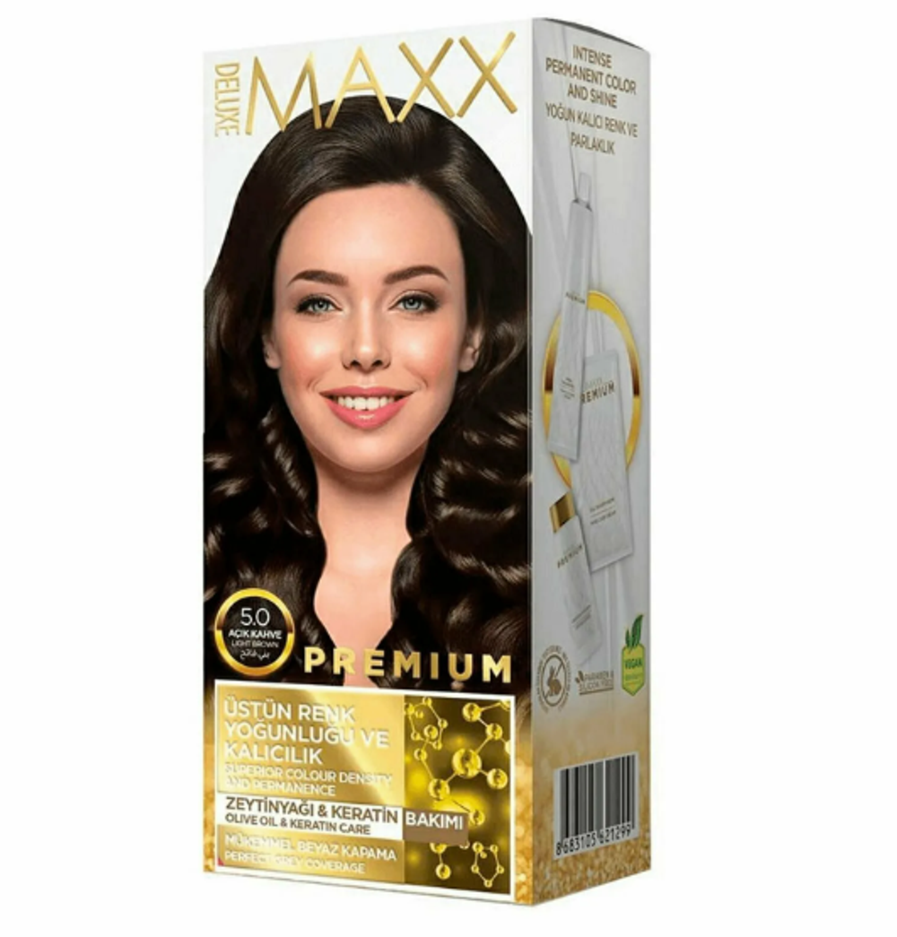 крем-краска для волос Deluxe MAXX 4.0 каштан 110мл