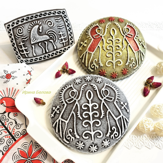 Пряничная форма Кони мезенские