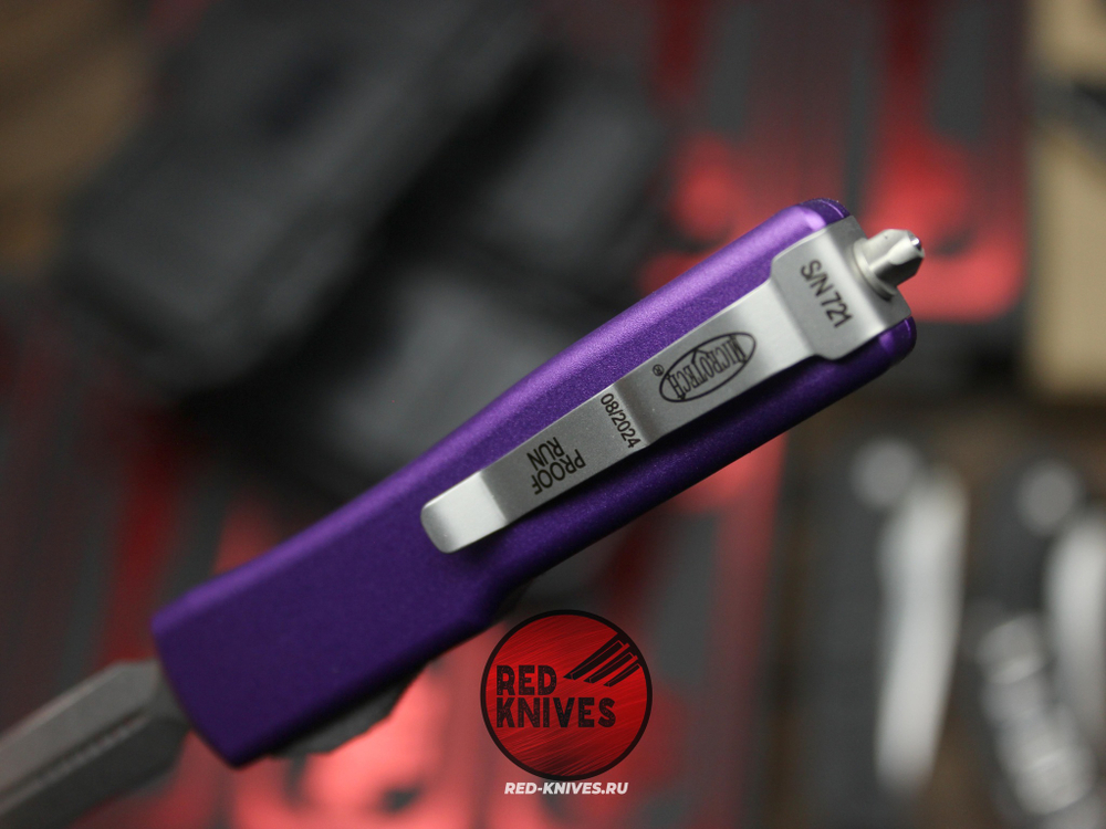 Нож Microtech UTX-70 A+++ Purple D/E - апокалиптик клинок