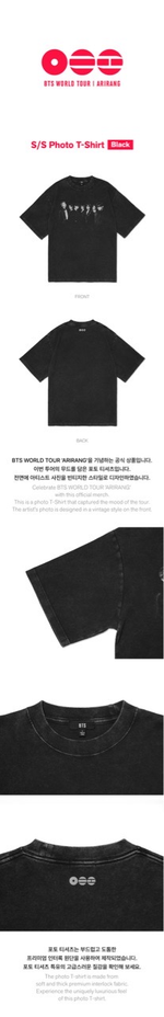 Мерч BTS 'ARIRANG' - S/S Photo T-Shirt (Black)