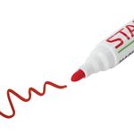 Маркер стираемый для белой доски КРАСНЫЙ, STAFF "Manager", 5 мм, с клипом, 151493
