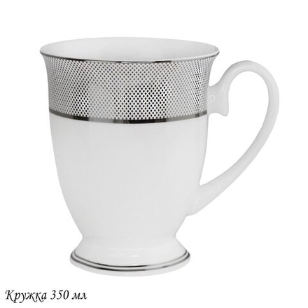Lenardi 145-519 Кружка 350 мл СЕРЕБРЯНАЯ СИМФОНИЯ в под.уп.(х36)