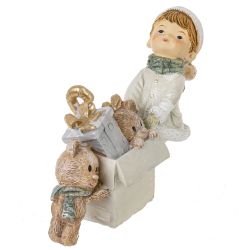 GAEM Фигурка декоративная "Девочка с игрушками", L15 W5 H9,5 см