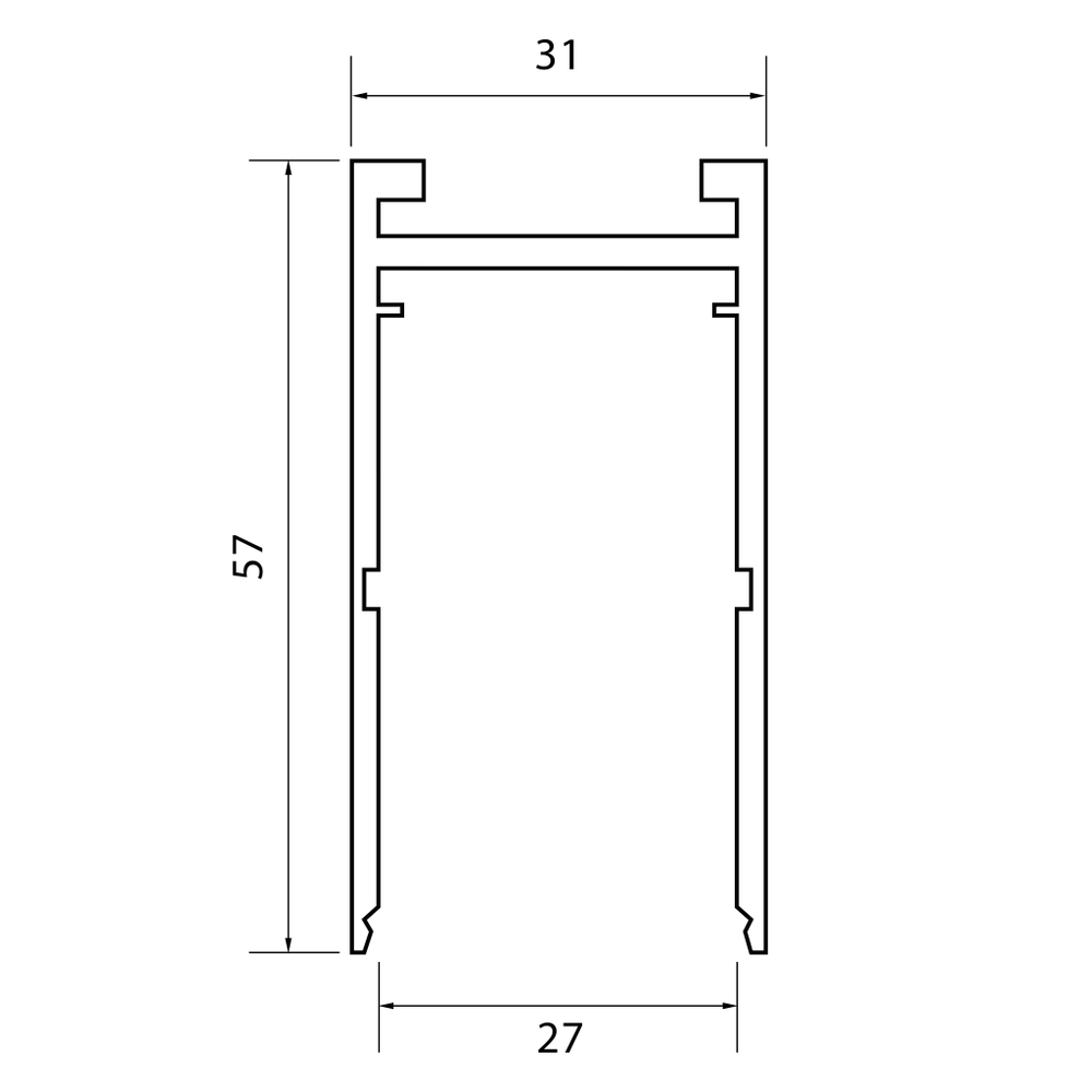 ST015.529.00 Шинопровод SKYLINE 220 накладной ST-Luce Белый