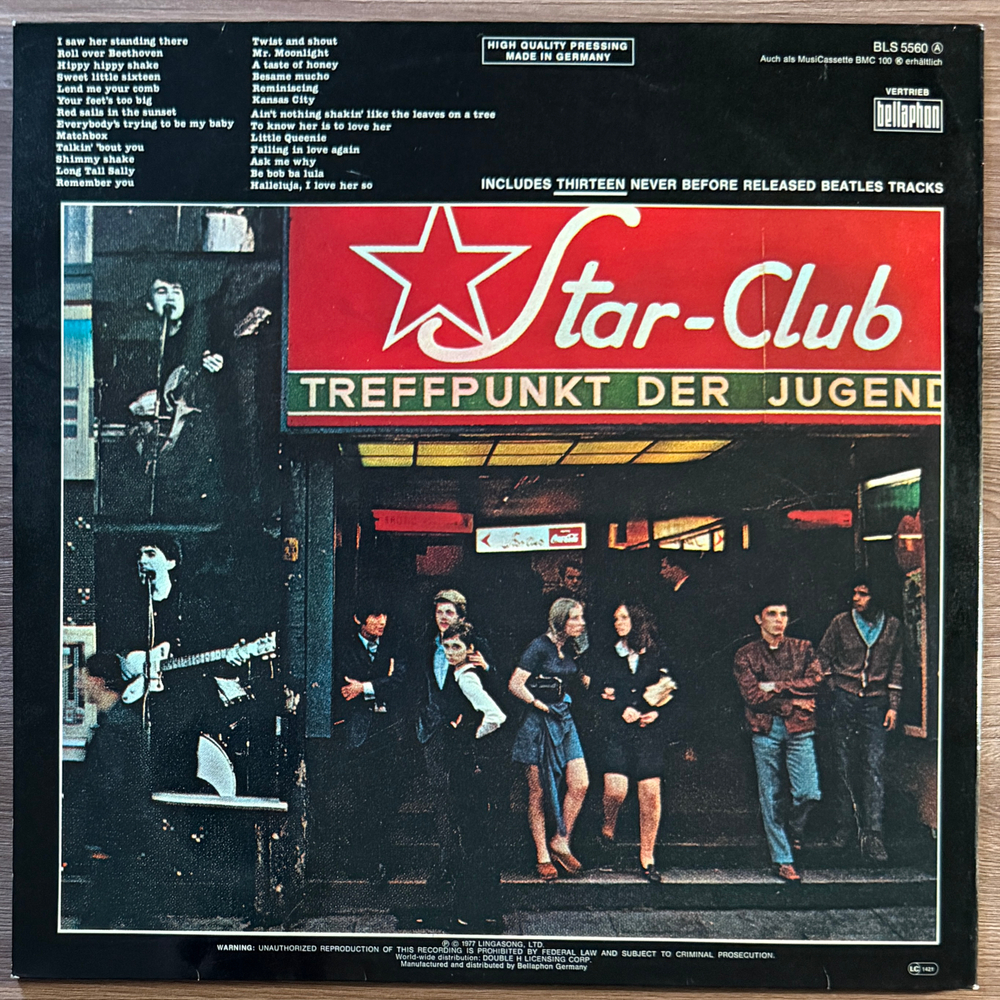 The Beatles ‎– Live! At The Star-Club In Hamburg, Germany; 1962 2LP (Германия 1977г.)