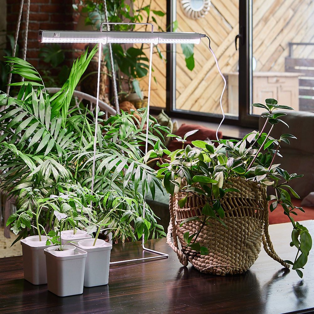 ULI-P10-10W-SPFR IP40 WHITE Светильник для растений светодиодный линейный. 560мм. выкл. на корпусе. Спектр для фотосинтеза. TM Uniel