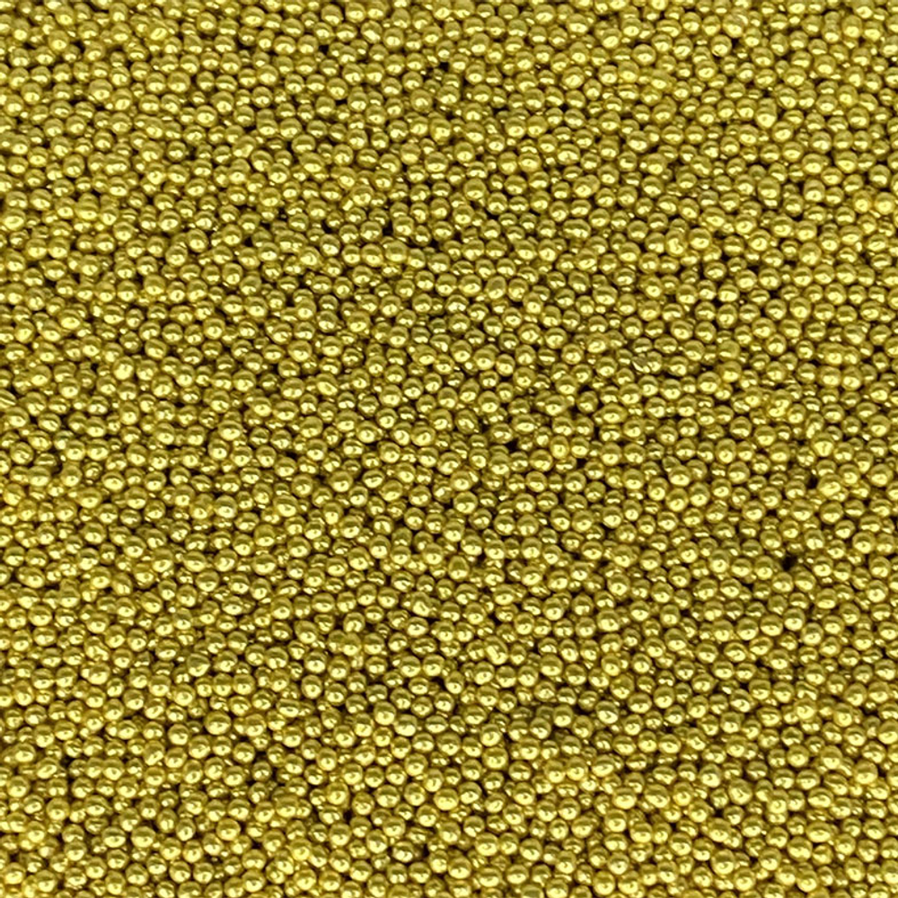 Посыпка сахарная "Шарики" 2мм золото 50г