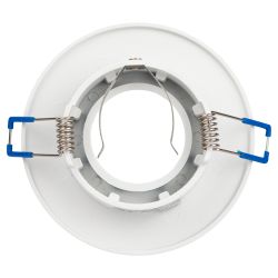 Встраиваемый светильник алюминиевый ЭРА KL105 WH MR16 GU5.3 белый