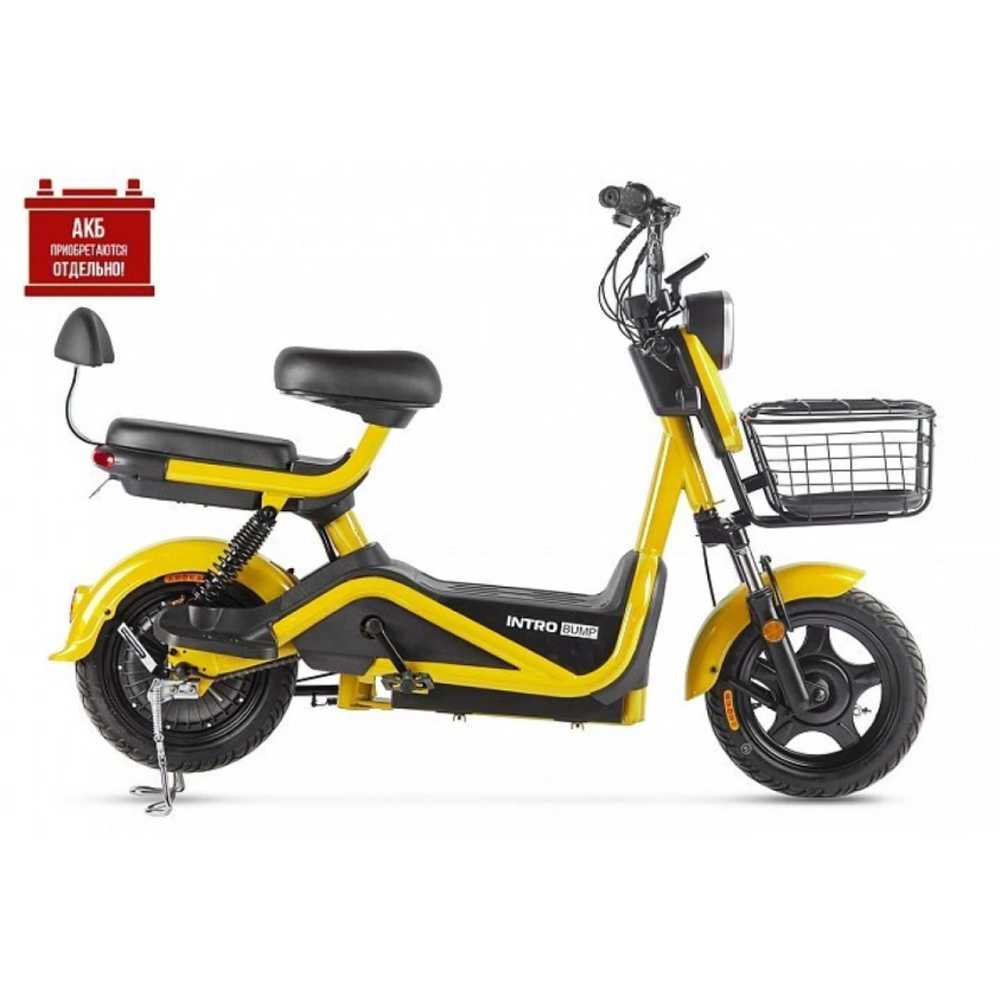 Электроскутер INTRO BUMP черно-оранжевый
