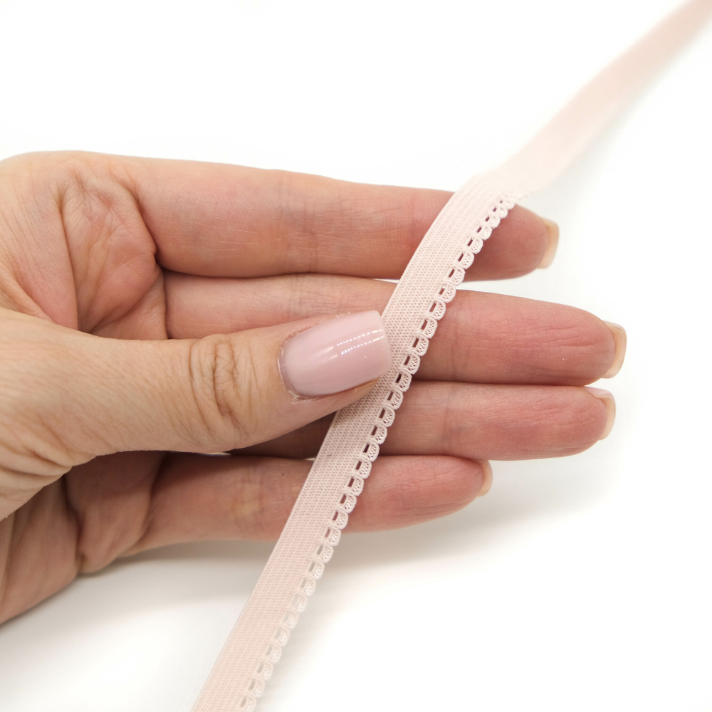 Резинка ажурная бельевая Пудра, 9мм