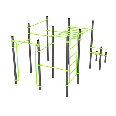 W226 Воркаут (поручни, 7 перекладин, рукоход клас., шведская стенка, наклонная скамья) ZAVODSPORTA
