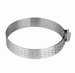 Перфорированное кольцо для тарта раздвижное 16-30 см. h3 см.