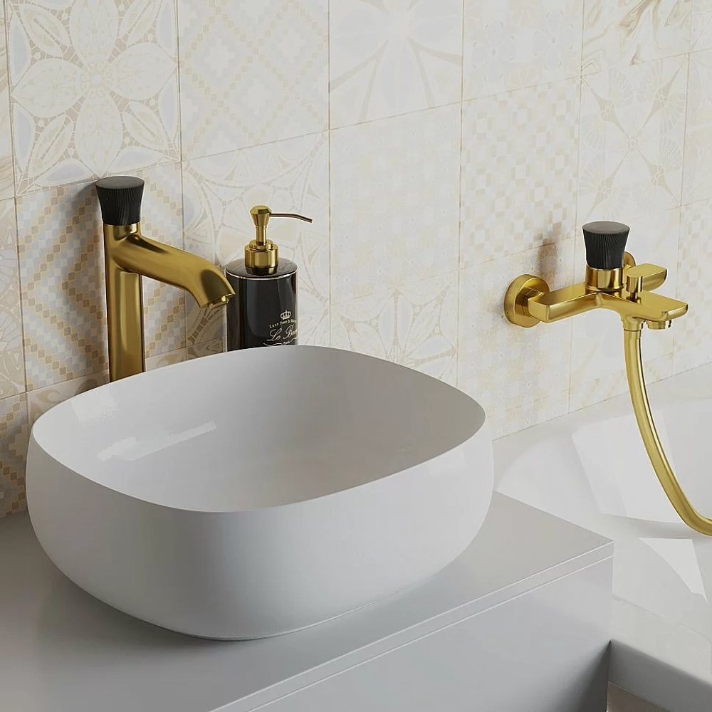 Смеситель для раковины PAINI Domus 18PJ205PZLL золото матовое