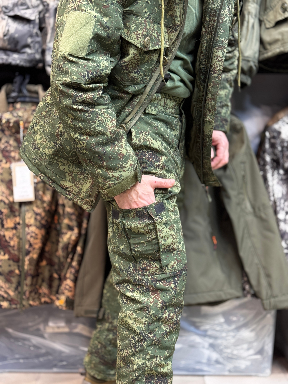 Костюм тактический горка пиксель зима