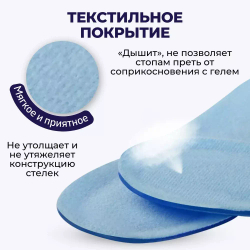 Ортопедические гелевые стельки пяточные при пяточной шпоре