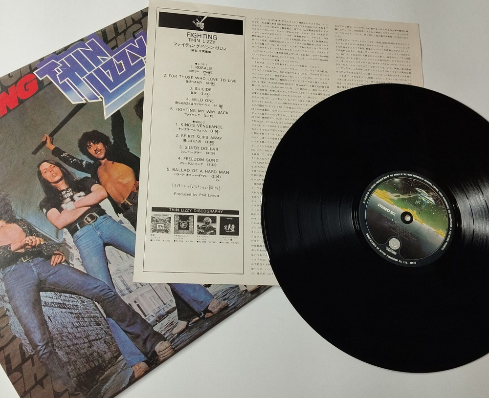 Винтажная виниловая пластинка LP Thin Lizzy Fighting (Japan 1978) (No Obi)