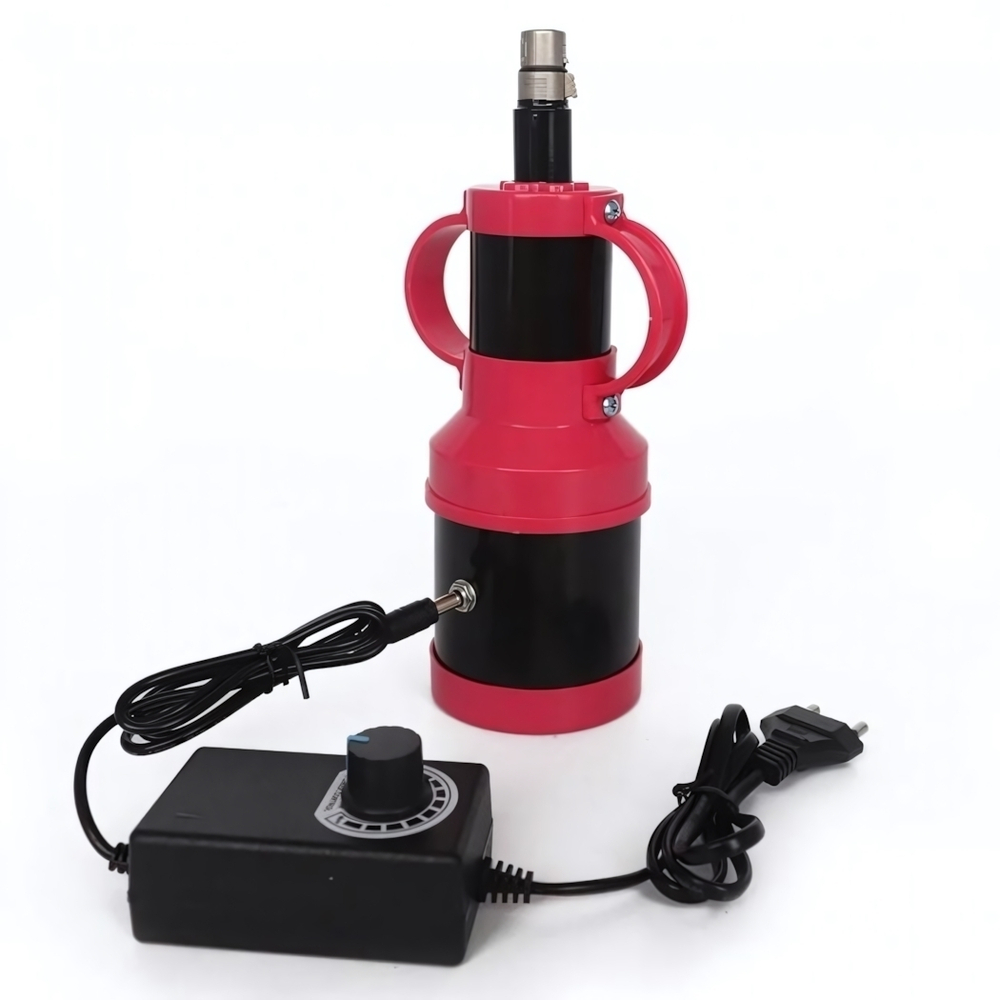 Компактная ручная секс-машина красного цвета Rosyland с насадкой (Цвет: красный с черным)