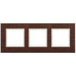 14-5303-09 ЭРА Рамка на 3 поста, дерево, Эра Elegance, дуб+сл.кость