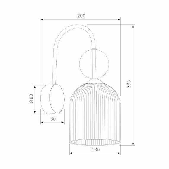 Бра TK Lighting 11140 Sophia Cognac a071828