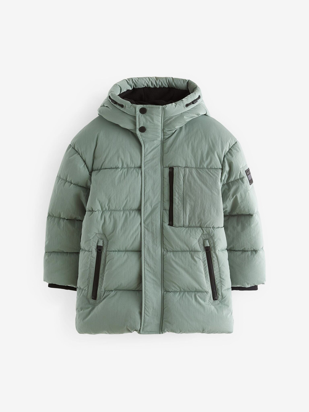 Пуховик с флисовой подкладкой для мальчика Next Q51-556, Хаки