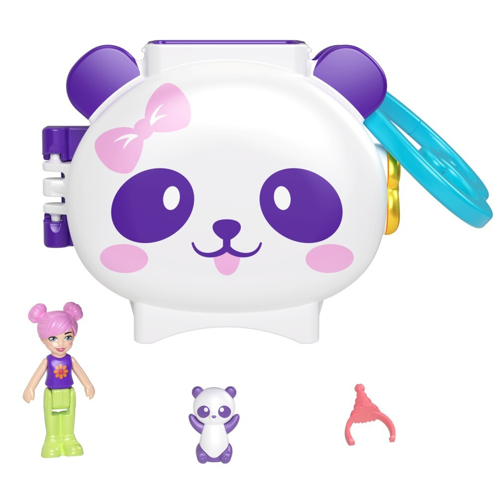 Polly Pocket - PANDA компактный набор с куклой + аксессуары HRD38