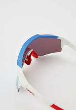 Спортивные очки 100% Speedcraft / TotalEnergies Team Matte White/ / Metallic Blue HiPER NL Mirror Lens