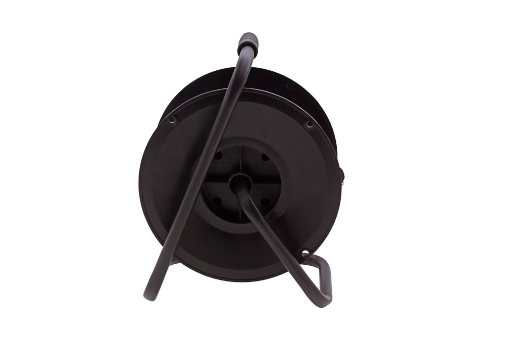 Удлинитель силовой 30 м, 16А, тип УХ10, ПВС, на кабельной катушке, 4 розетки без заземления Сибртех