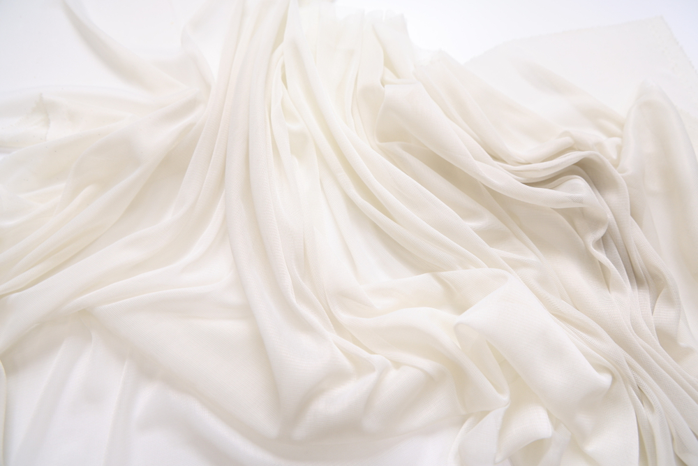 Сетка трикотаж белая