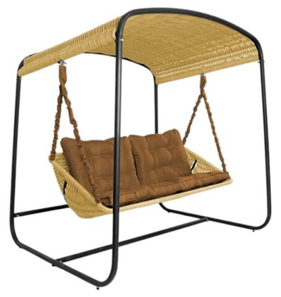 Качели DeckWOOD Sky Bed Lite (бежевый, подушка коричневая)