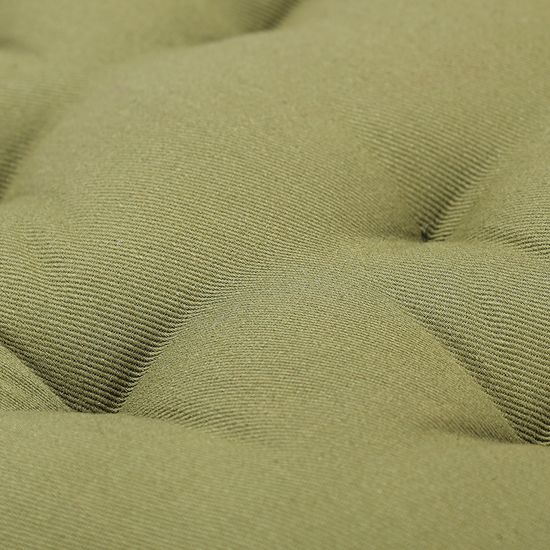 Подушка на стул круглая из хлопка оливкового цвета из коллекции essential, 35 см