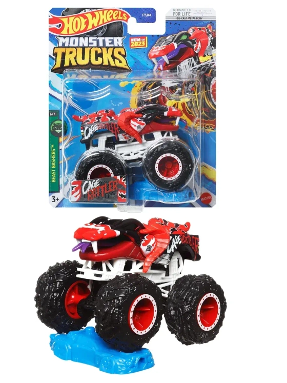 Машинка Monster Trucks Хот Вилс Cage Rattler FYJ44 HLR84