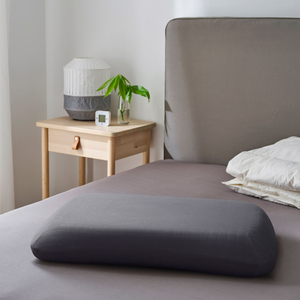 Наволочка для ортопедической подушки IKEA TOCKENFLY (ТЁКЕНФЛАЙ), Темно-серый, 29x43 см