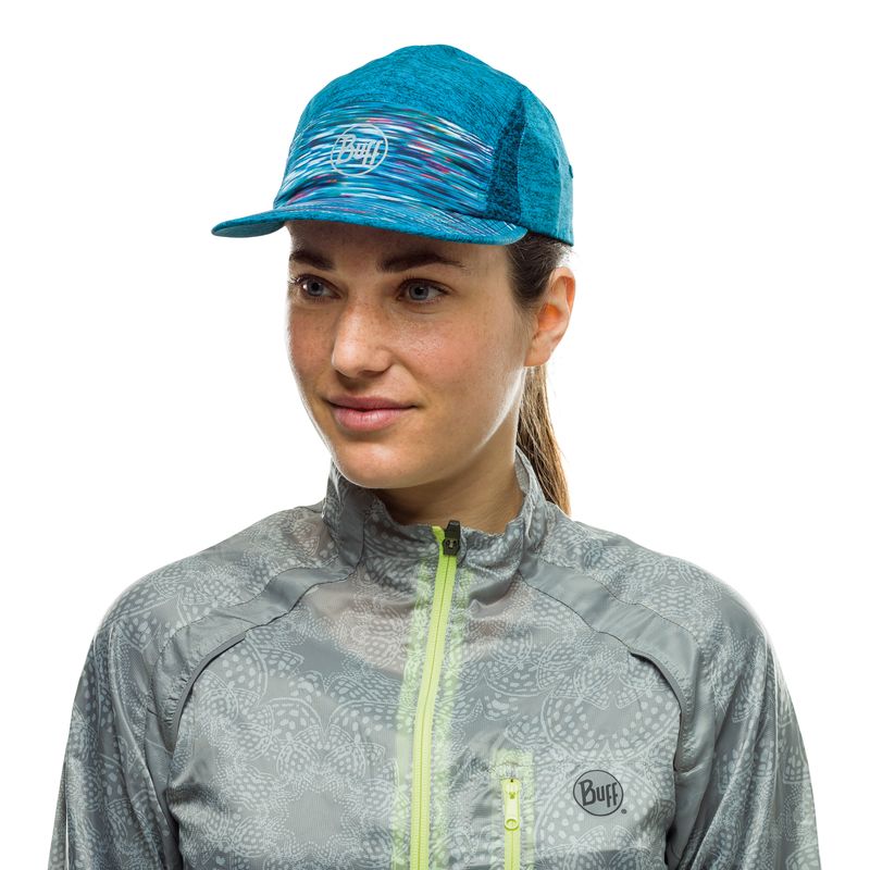 Спортивная кепка для бега Buff Run Cap R-Zane Blue Mine Фото 2
