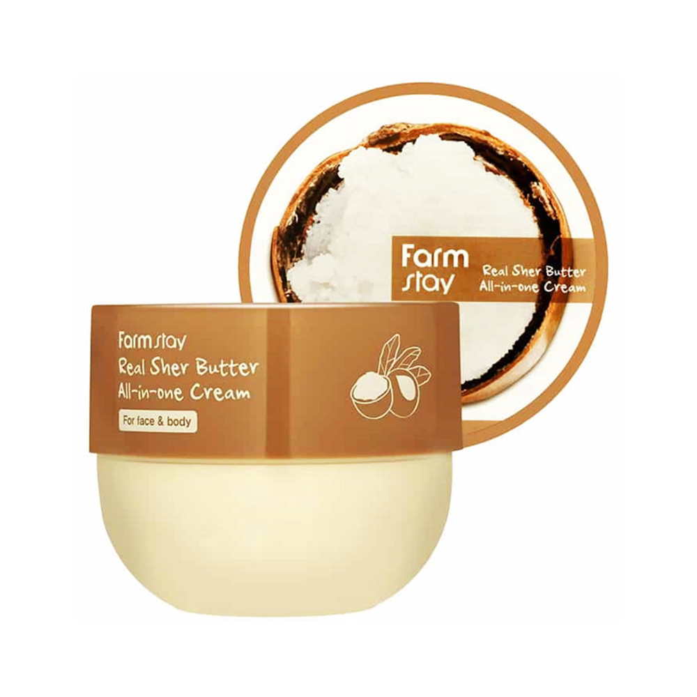 Farm Stay Real Shea Butter All-In-One Cream многофункциональный крем для лица и тела с маслом ши