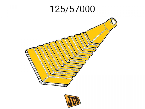 Чехол задней стрелы левый JCB 125/57000