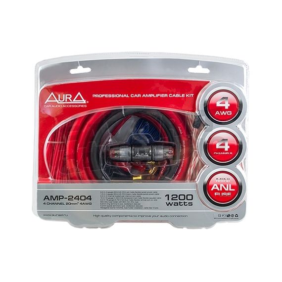 Комплект подкл. AURA AMP-2404 4*4GA