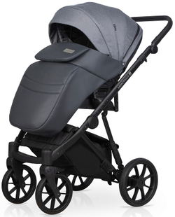 Детская коляска Riko Basic Montana Plus X 2 в 1 40 Graphite (графит+серый)