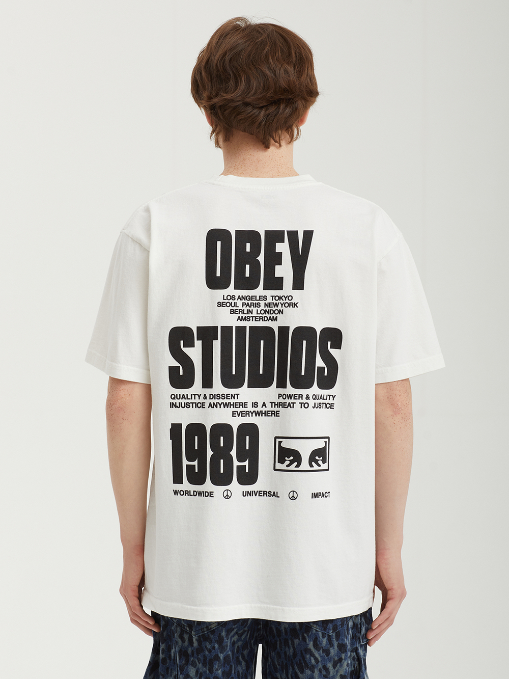 Мужская Футболка Obey Stamped