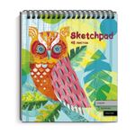 Скетчпад А5, 48л, гребень, 3 вида бумаги, Феникс+ Филин