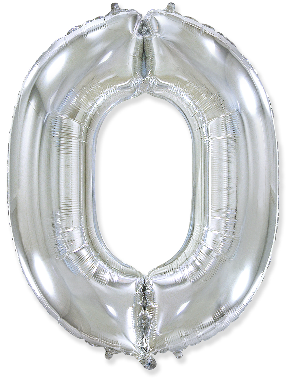 Цифра 0 "Серебро" (40''/102 см)