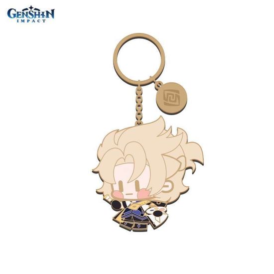 Брелок металический Chibi Character Metal Keychain Albedo 6974096530373